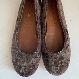 Marc by Marc Jacobs Women's Taupe "letterings" Ballet Flats, Size 38.5